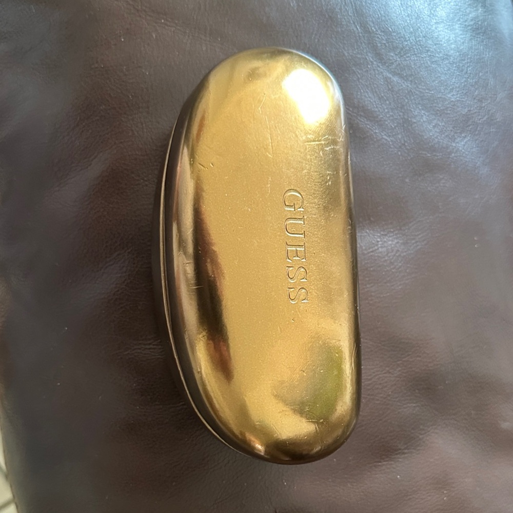 Guess Gold Glasses Case